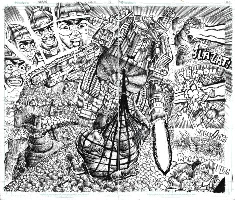 Jake Smith | Godzilla: War For Humanity - #3 Page 14-15 DPS | Kinetic Collectibles