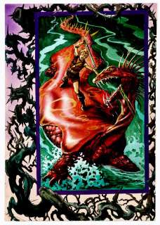 John Buscema Rudy Nebres Peter Ledger - Marvel Super Special #12 Inside Front Cover Painting (Incredibly Detailed Piece Here!) 1979