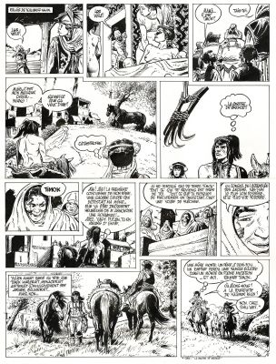 Franz | Poupée d’ivoire, Le tombeau Scythe, planche originale à l’encre de chine. | Septimus