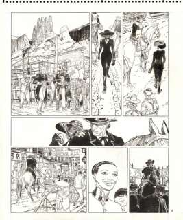 François Boucq - Planche originale n°08 et 09 - La Proie des Louves - Bouncer