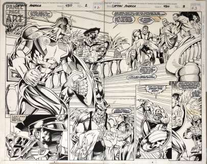 Dave Hoover - Captain America 430 - Double Page Spread