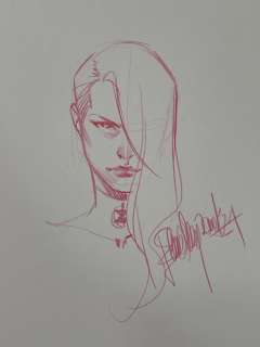 Elena Casagrande - 1 Original drawing - Black Widow - Original Drawing