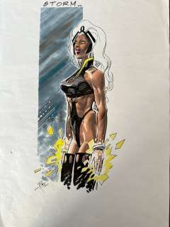 Boschi, Roland - 1 Original colour drawing - Storm - 1999 | Catawiki