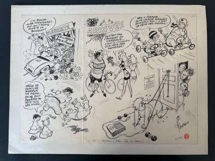 Pellos, René - 1 Original page - Journal Le Hérisson - La Fête des mères - 1960 | Catawiki