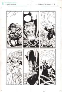 Randy Green, Rick Ketcham | Conan Red Sonja #4 P.8 - Conan & Red Sonja Stab Wizard - 2015 Signed | Anthony’s Comic Book Art