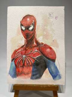 Zanella & Saras - 1 Original colour drawing - Spiderman - The Amazing Spiderman - 2024 | Catawiki