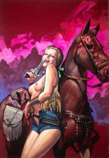 Iaia, Ermanno - 1 Original colour drawing - La Figlia di Bufalo Bill - 1990 | Catawiki