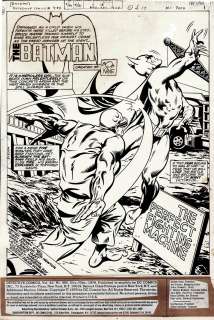 Dave Hunt, Don Newton - Detective Comics #480 Splash (Awesome Batman Battle Splash!) 1978