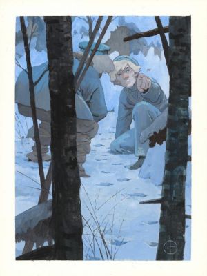 Grégoire Bonne | Illustration originale inédite - La demi-double femme | Daniel Maghen