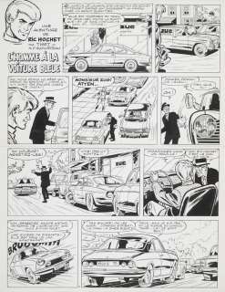 TIBET  - Ric Hochet  - Première page de l’aventure L’homme Ã  la voiture bleue,[...] | Vermot et Associés