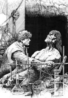 Rodriguez Ramal, Joaquin - Frankenstein Inspired by Bernie Wrightson - Original Drawing - Hand Signed | Catawiki