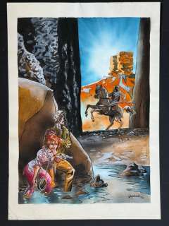 Karsten Weyershausen (Großartiger Cartoonist) - 1 Original colour drawing - Abenteuer in der Wüste | Catawiki