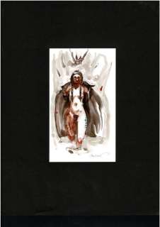 Bosschaert, Jan - 1 Original drawing - Indiaanse vrouw | Catawiki