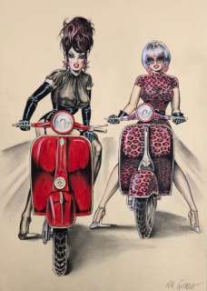 Nik Guerra - 1 Original colour page - Risate Criminali - “Vacanze romane” - pag. 48 - 2024 | Catawiki