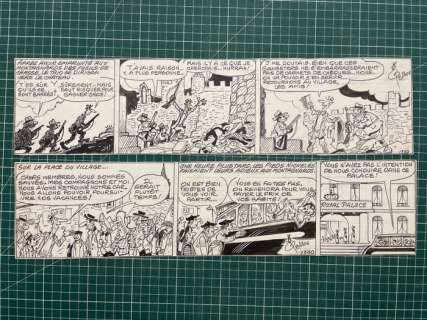 Pellos, René - 2 Original strip - Les Pieds Nickelés | Catawiki