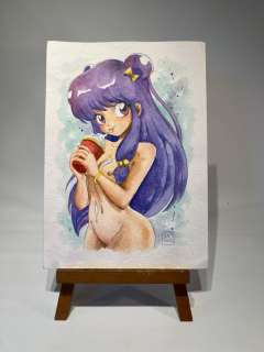 Zanella & Saras - 1 Original colour drawing - Ranma - A greedy Shampoo - 2025 | Catawiki