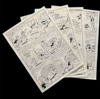 Dossi, Sandro - 4 Original page - Popeye - Braccio di Ferro #416 | Catawiki