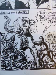 Kearon, Edward - 1 Original page - Archie de man van staal - Archie fights the Smasher - 1973 | Catawiki