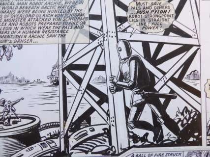 Kearon, Edward - 1 Original page - Archie de man van staal - Archie and the Lost World! - 1973 | Catawiki