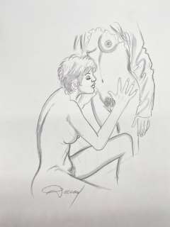 Renaud - 1 Original drawing - Jessica Blandy - Des seins de Renaud | Catawiki