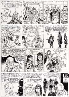 Hermann - Jugurtha, planche de fin n°7 Ã  l‘encre de Chine…