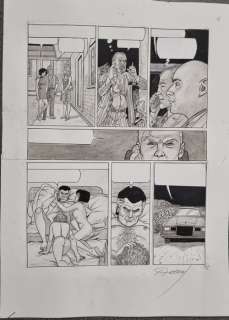 Renaud - 1 Original colour page - Les crabes - Planche originale au Lavis - 2018 | Catawiki