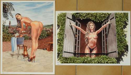 Lounis Chabane - 2 tirages d’art série Summertime signés | Catawiki