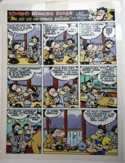 Cestac Florence | Bleu pour un gag en une planche d’Edmond François... | Vermot et Associés