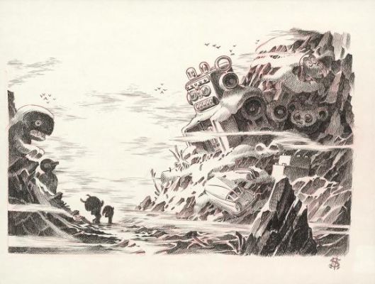 Stan Manoukian | Illustration originale, La Montagne - Bêtes à faire peur | Daniel Maghen