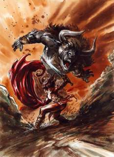 Lemercier, Gwendal - 1 Original colour drawing - Poèmes barbares - Howard’s barbarians - 2024 | Catawiki