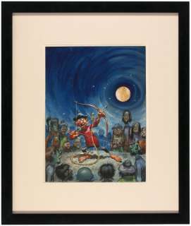 JACK DAVIS FRAMED "YAK YAK" ORIGINAL COMIC BOOK COVER ART. | Hake’s