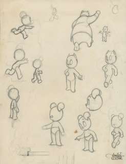 Marten Toonder (Studio’s) - origineel schetsvel - Tom Poes, Heer Bommel, Panda - 1 dessin original/1950 | Catawiki