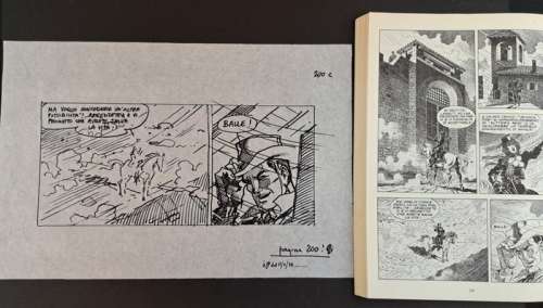 Magnus, Nizzi - 1 Original preliminary page - Tex La Valle del Terrore - 1996 | Catawiki