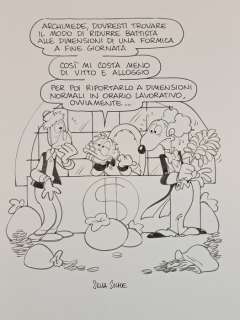 Ziche, Silvia - 1 Original drawing - Che Aria Tira a Paperopoli: Archimede e Z.P. | Catawiki