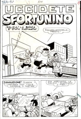 Colantuoni, Tiberio - 12 Original page - Tiramolla #10 - "Uccidete Sfortunino" - Storia originale completa - 1967 | Catawiki