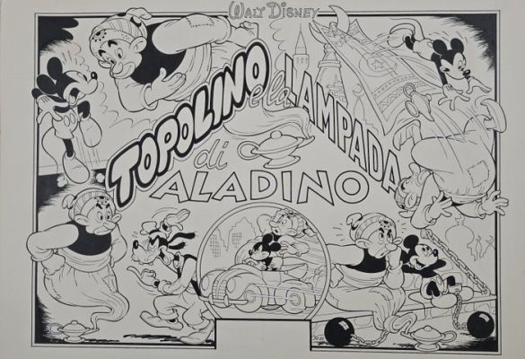 Scarpa, Romano - 1 Original cover - Anafi #36 - Topolino e la lampada di Aladino | Catawiki