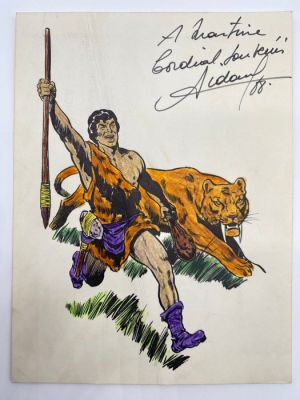 Aidans, Edouard - Original colour drawing - Toenga - Tounga et Aramh - 1988 | Catawiki
